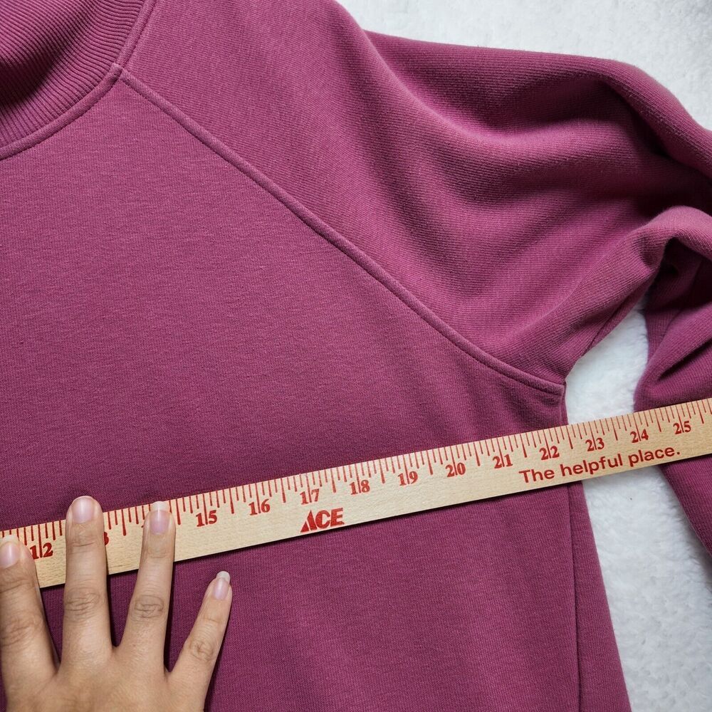 ATHLETA L Cozy Karma Side Zip Funnel Neck Pink Cozy Zip Accents Loungewear - Picture 9 of 10